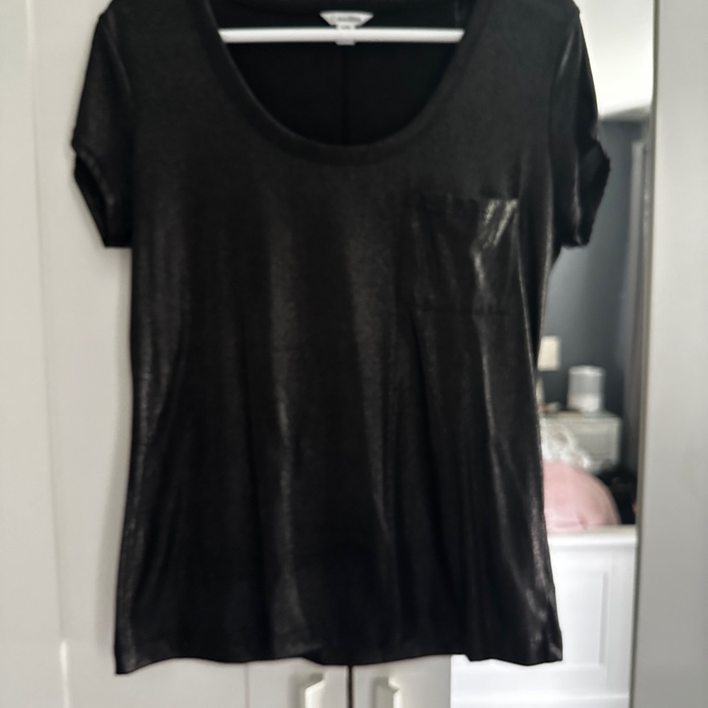 Calvin Klein Shimmer Black Short Sleeve T-Shirt